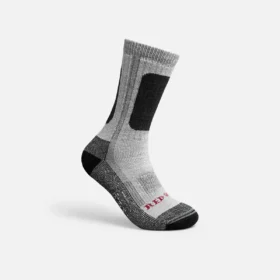Performance Work Medium Weight Crew Unisex Performance Crew Work Sock in Black