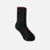 Performance Work Women's Light Weight Crew Unisex CoolMax® Blend Crew Sock in Black
