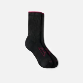 Performance Work Women's Light Weight Crew Unisex CoolMax® Blend Crew Sock in Black
