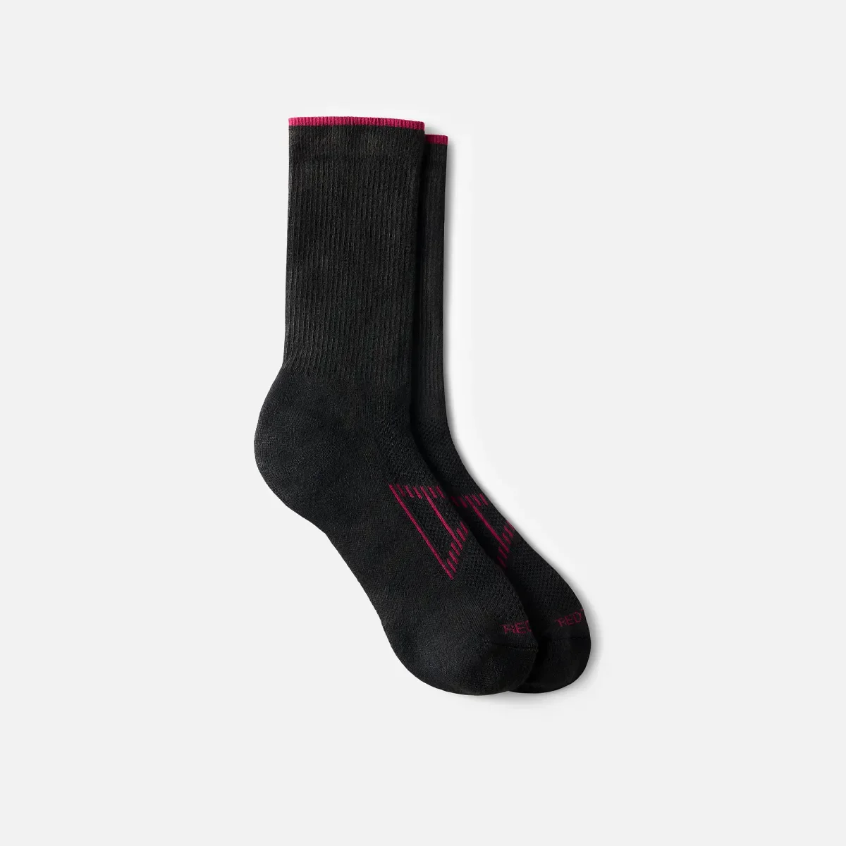 Performance Work Women's Light Weight Crew Unisex CoolMax® Blend Crew Sock in Black