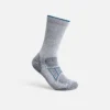 Performance Work Women's Light Weight Crew Unisex CoolMax® Blend Crew Sock in Gray