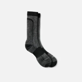 Premium Safety Light Weight Crew Unisex Merino Wool Blend Crew Sock in Black
