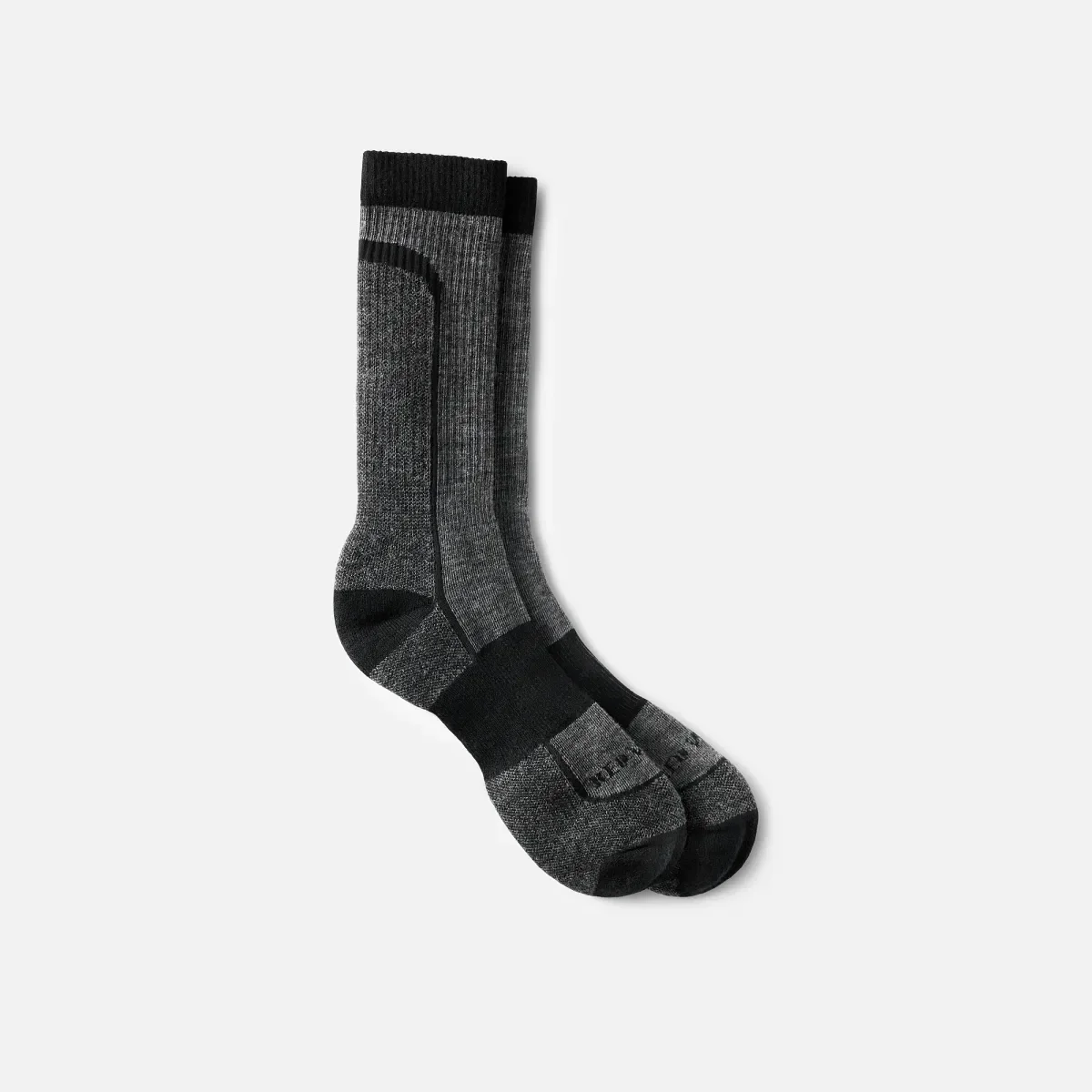 Premium Safety Light Weight Crew Unisex Merino Wool Blend Crew Sock in Black