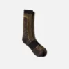 Premium Safety Light Weight Crew Unisex Merino Wool Blend Crew Sock in Brown