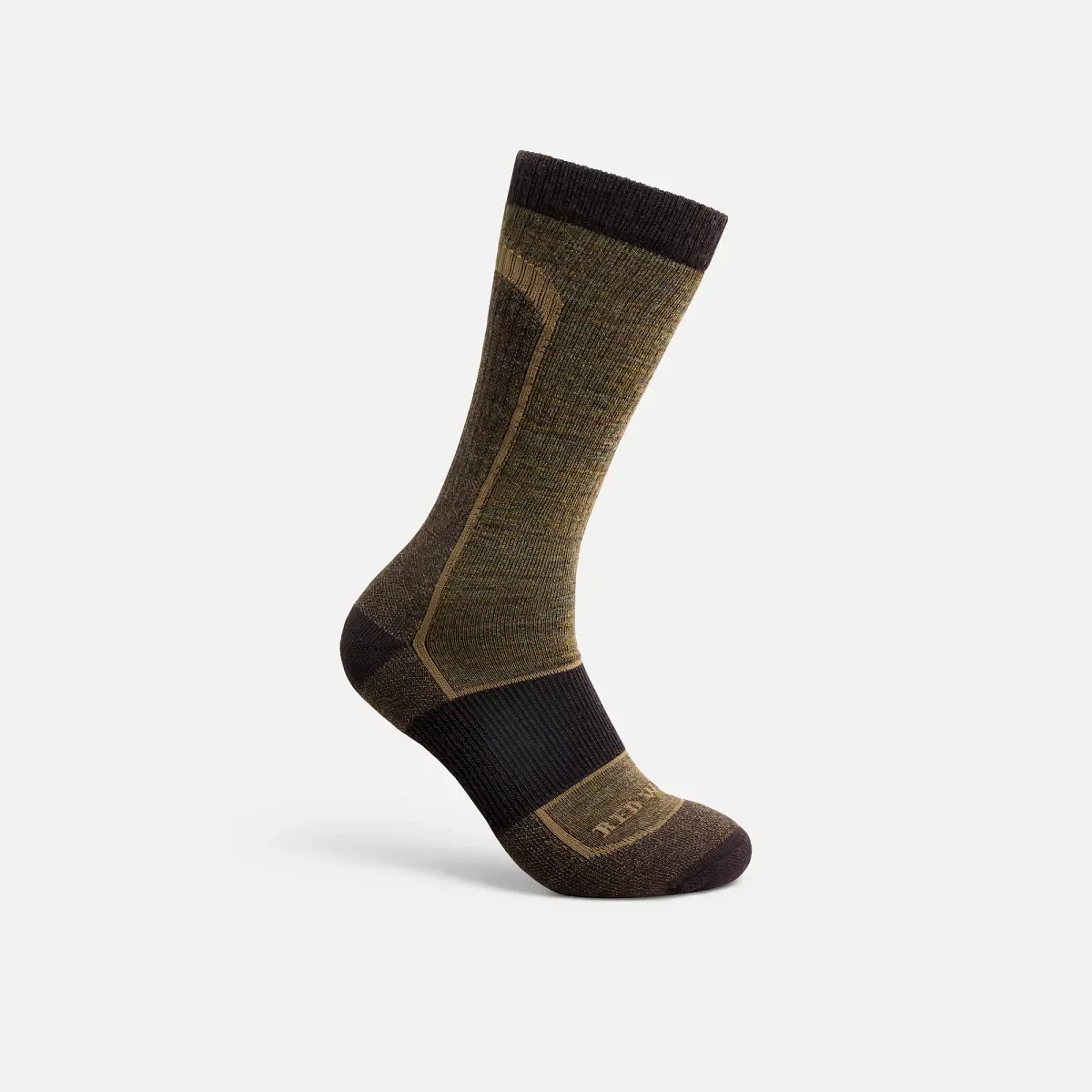 Premium Safety Light Weight Crew Unisex Merino Wool Blend Crew Sock in Brown