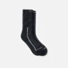 Premium Safety Medium Weight Crew Unisex Merino Wool Blend Crew Sock in Black