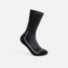 Premium Safety Medium Weight Crew Unisex Merino Wool Blend Crew Sock in Black