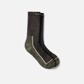 Premium Safety Medium Weight Crew Unisex Merino Wool Blend Crew Sock in Charcoal