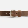 Roller Bar Leather Belt Red Wing Leather Belt with Roller Bar in Brown