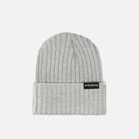 Shaniko Wool Rib Hat Unisex Wool Hat in Heather Gray