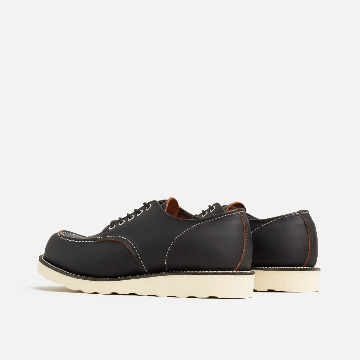 Shop Moc Oxford Men's Oxford in Black Prairie Leather