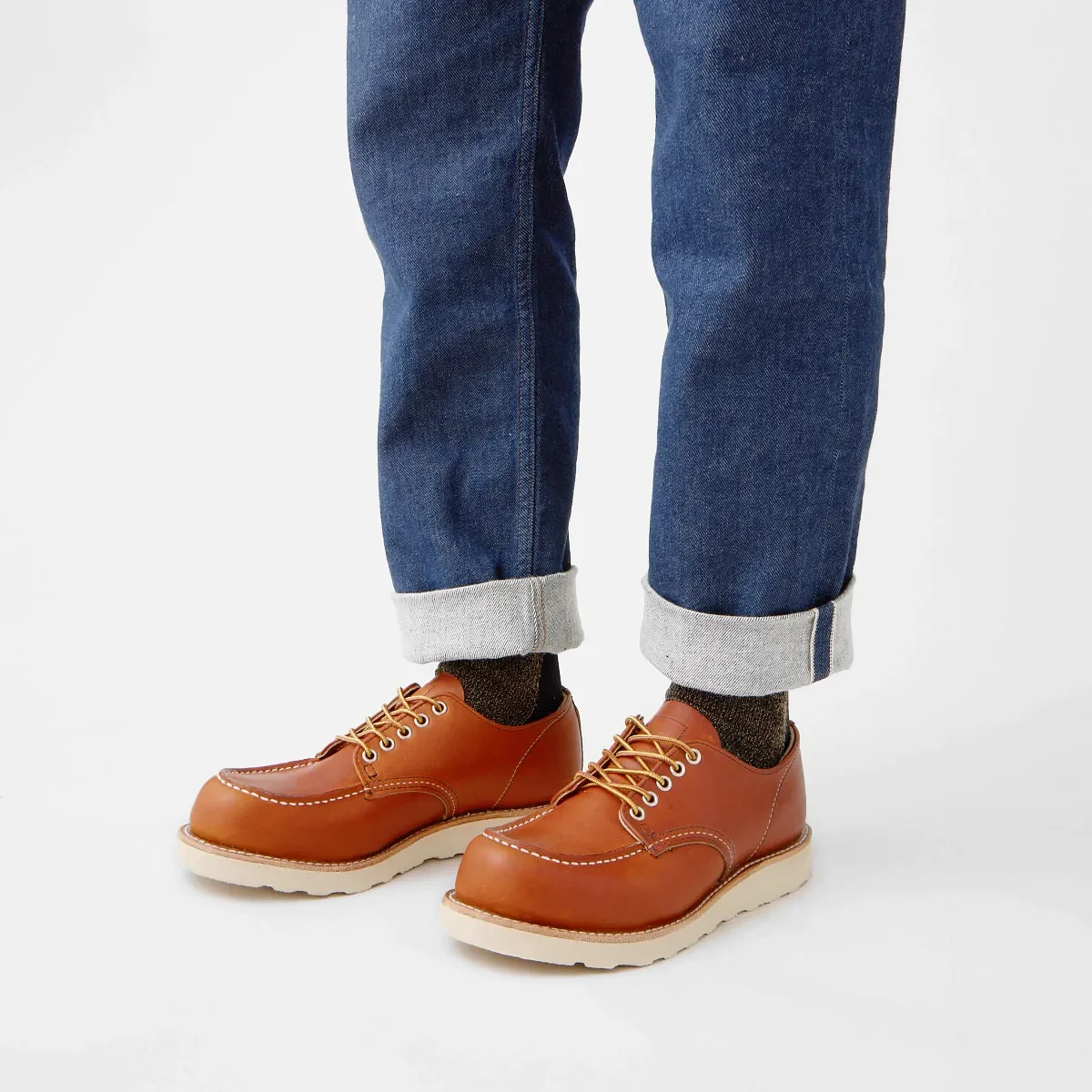 Shop Moc Oxford Men's Oxford in Oro Legacy Leather