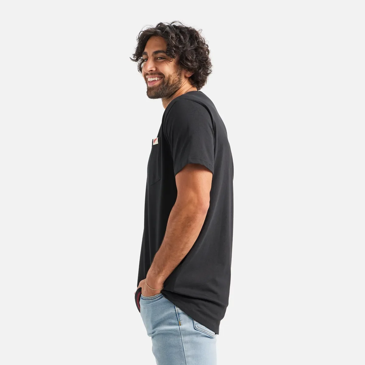 Short Sleeve Pocket T-Shirt Men's Short Sleeve T-Shirt in Black