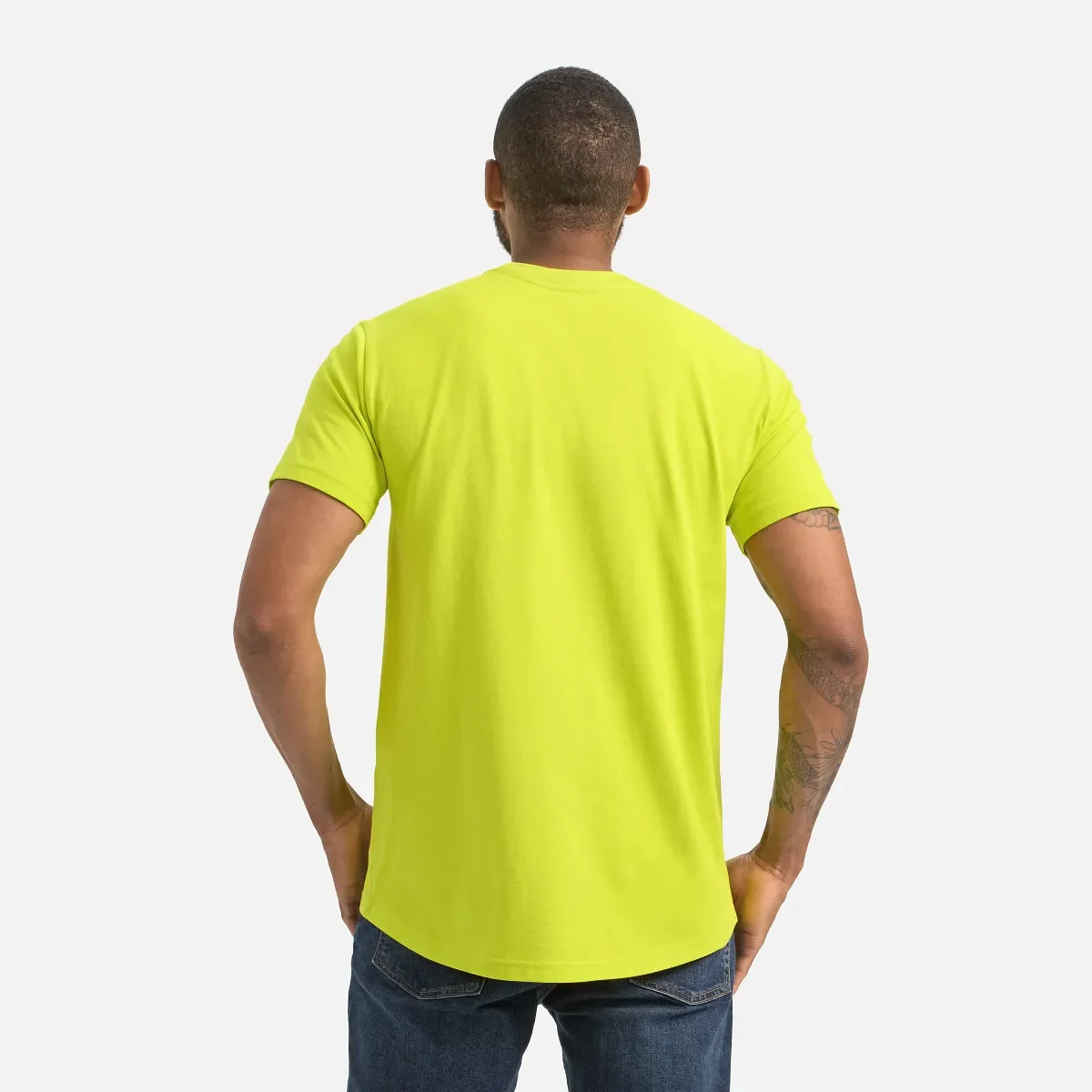 Short Sleeve Pocket T-Shirt Men's Short Sleeve T-Shirt in Bright Green
