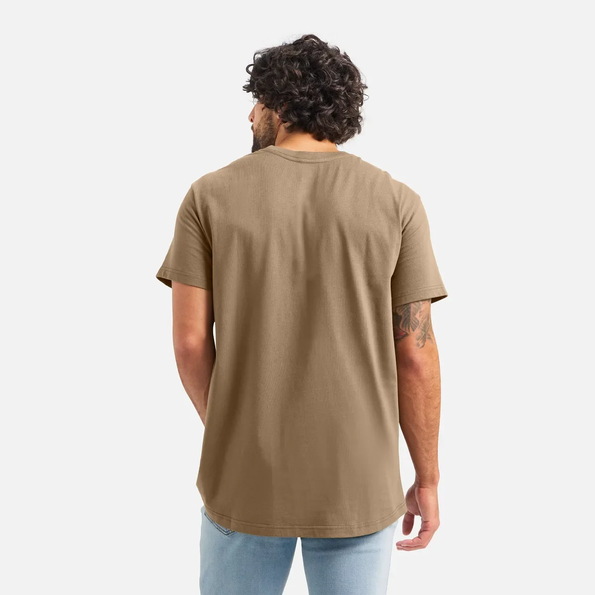 Short Sleeve Pocket T-Shirt Men's Short Sleeve T-Shirt in Brown