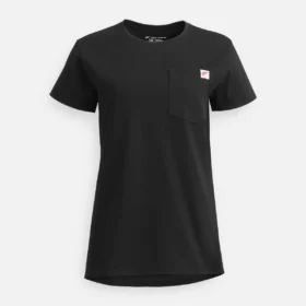 Short Sleeve Pocket T-Shirt Women's Short Sleeve T-Shirt in Black