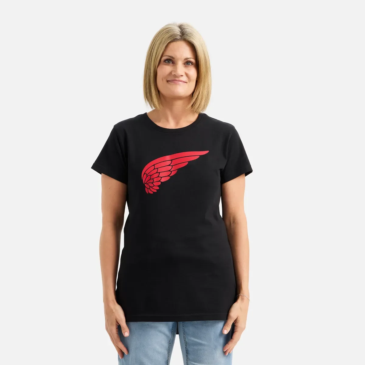 Short Sleeve Wing T-Shirt Women's Short Sleeve T-Shirt in Black