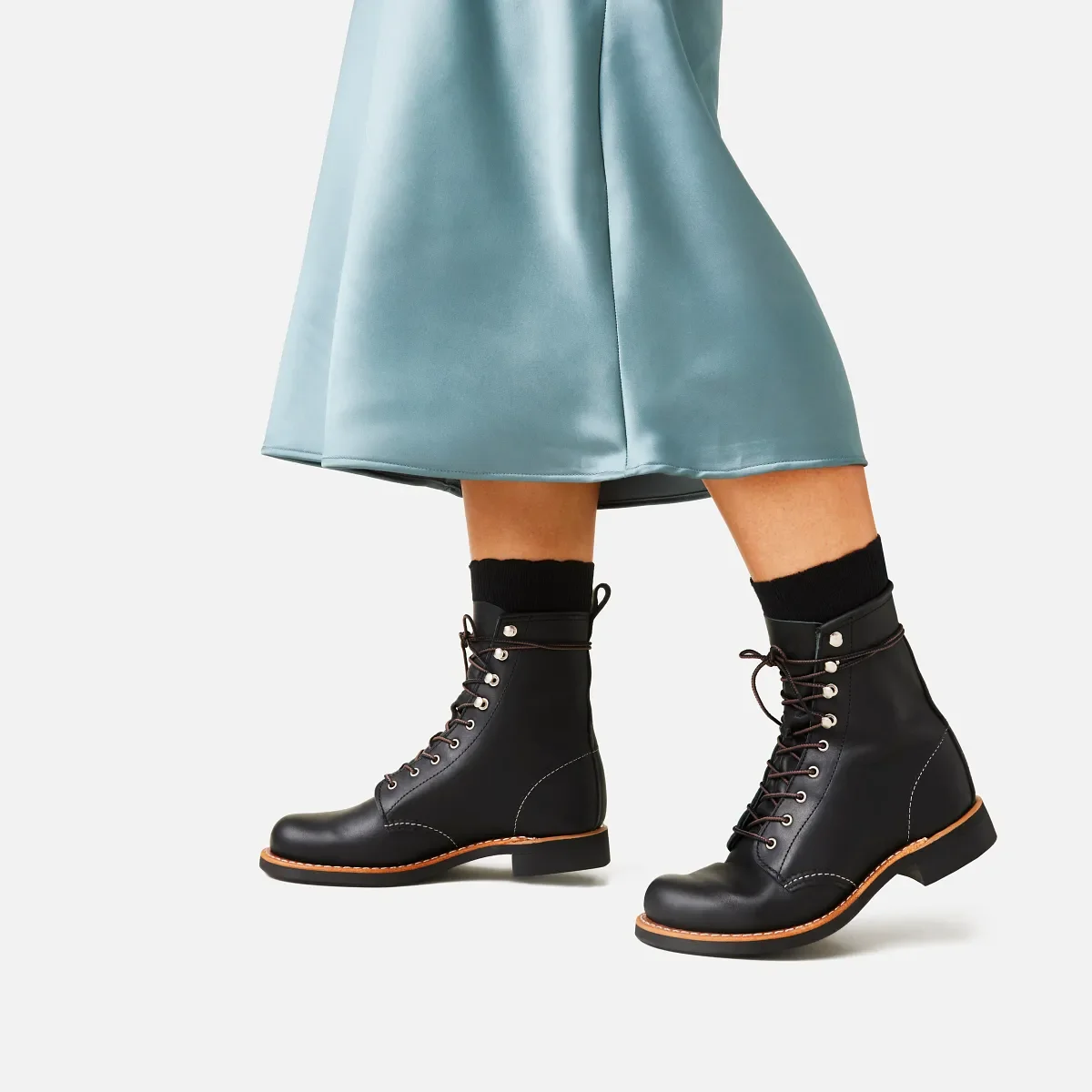 Silversmith Women's Short Boot in Black Boundary Leather