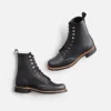 Silversmith Women's Short Boot in Black Boundary Leather