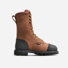 TruWelt Men's 10-inch Waterproof Safety Toe Metguard Boot