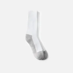 Ultimate Diabetic Light Weight Crew Unisex Coolmax® Blend Diabetic Crew Sock in White