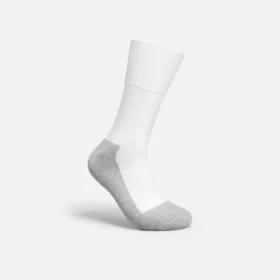 Ultimate Diabetic Light Weight Crew Unisex Coolmax® Blend Diabetic Crew Sock in White