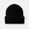 Waffle Knit Beanie Unisex Waffle Knit Hat in Black