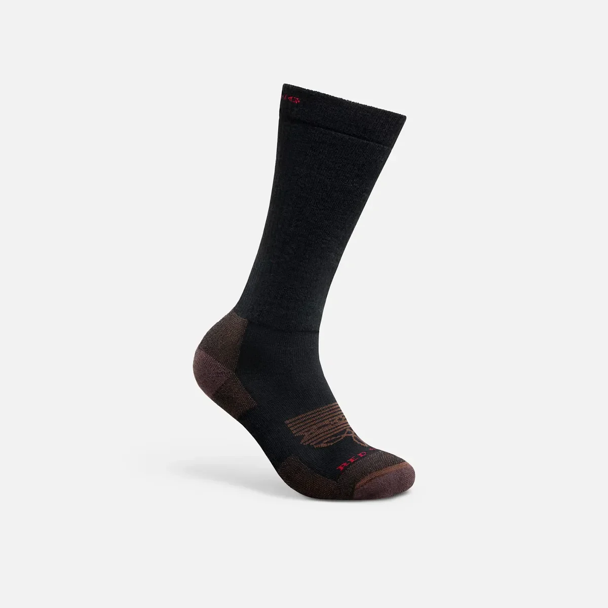 Western Boot Over-the-Calf Unisex Western Work Sock in Black